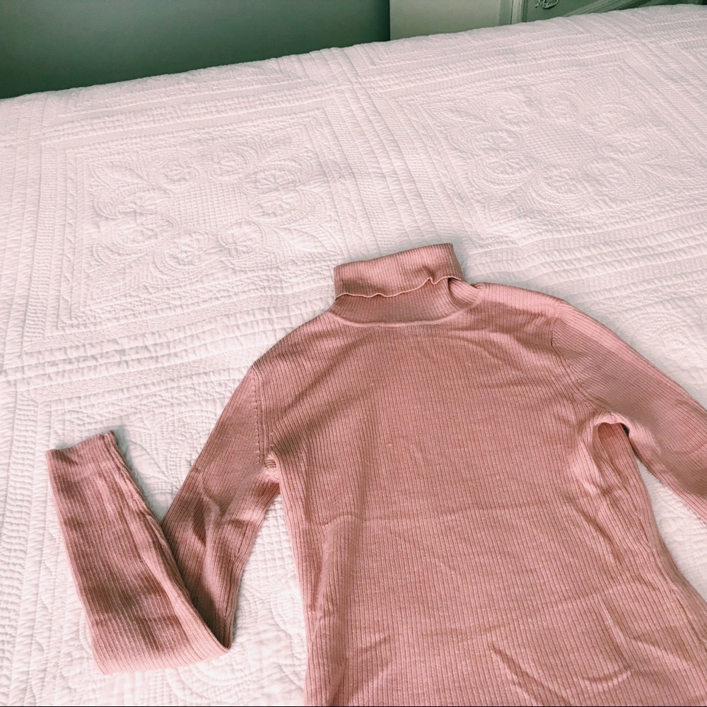 Blush Turtleneck